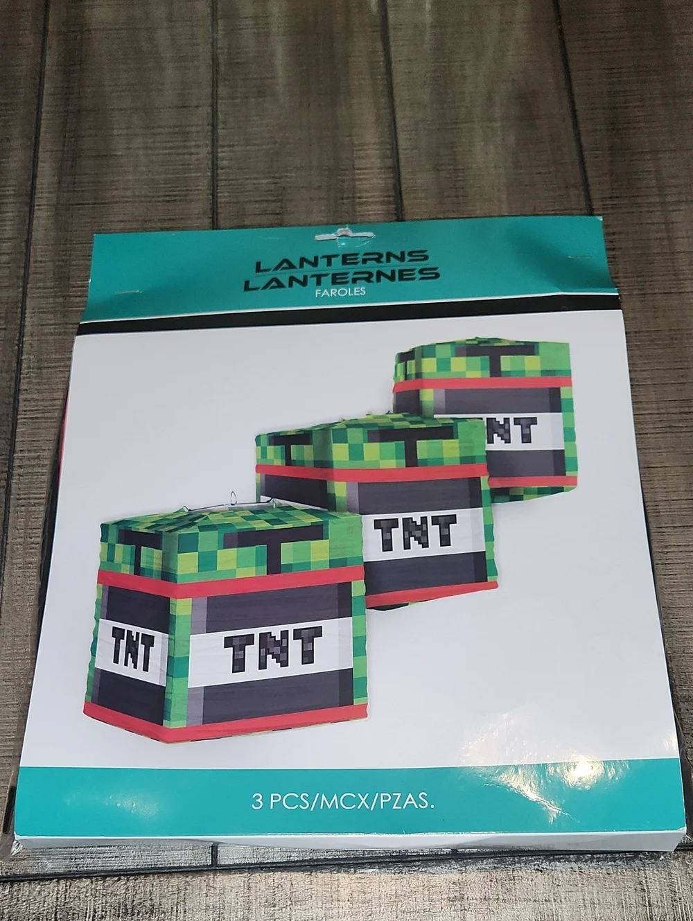 NWT TNT Cube Party Lantern 3 PCS